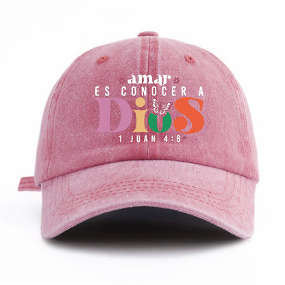 DIOS Print Washed Baseball Cap For Adults