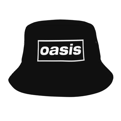 Streetwear O-Oasis Rock Collage Bucket Hats Teen Lightweight Outdoor