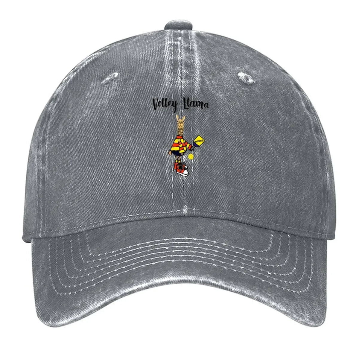 Volley Llama Pickleball Baseball Cap