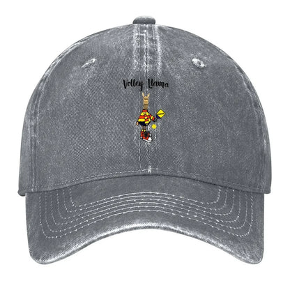 Volley Llama Pickleball Baseball Cap