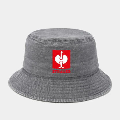 Printed Washed Retro Sunshade Fisherman Hat