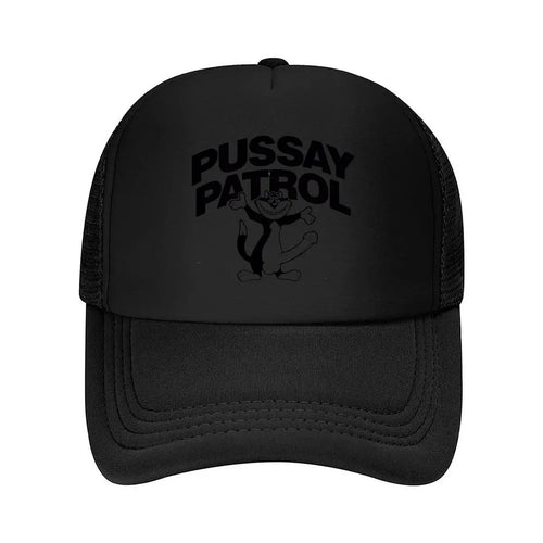 Pussy Patrol Cat Logo Mesh Baseball Cap