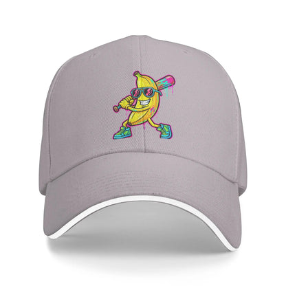 Banana Funny Baseball Drip Ice Cream Casual Baseball Cap