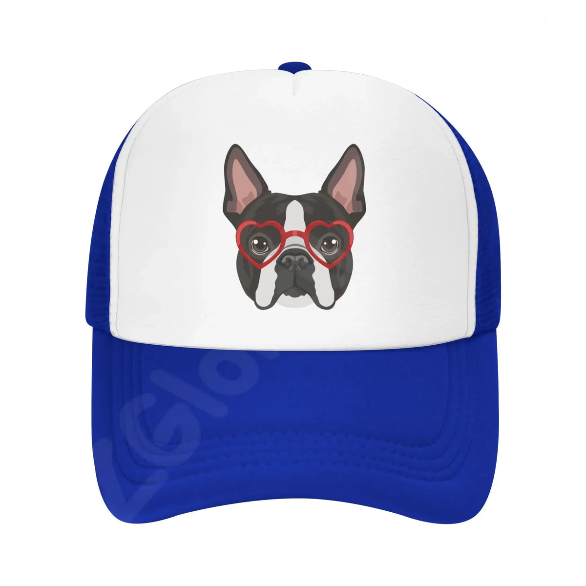 Boston Terrier Washed Baseball Cap
