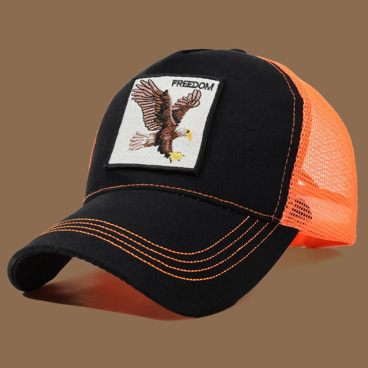 Unisex Baseball Cap With Eagle Embroidery & Applique