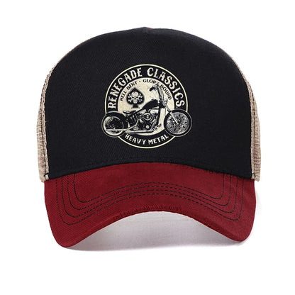 Vintage Glory Bounds Motorcycle USA Heavy Metal Baseball Cap