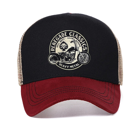 Vintage Glory Bounds Motorcycle USA Heavy Metal Baseball Cap