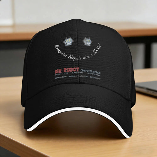 Mr. Robot Computer Repair Smile Baseball Cap