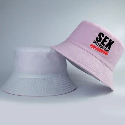 Unisex Summer Reversible Cotton Bucket Hat Man Woman