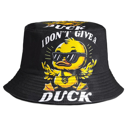 Rock Street Style Duck Chicken Letter Beer Bucket Hat