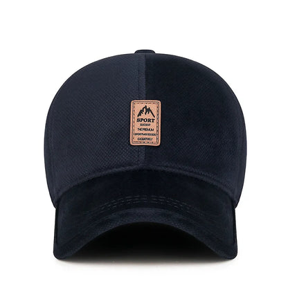 Autumn And Winter Cotton Hat With Fleece Warm Ear Protection Baseball Cap