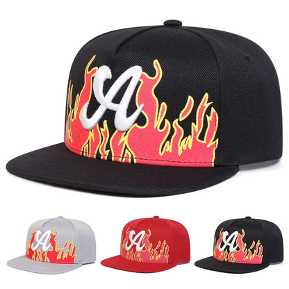 Unisex Dancing A Letter Embroidery Hip-hop Hats Baseball Caps Sunscreen Hat Sports Cap Snapback Caps