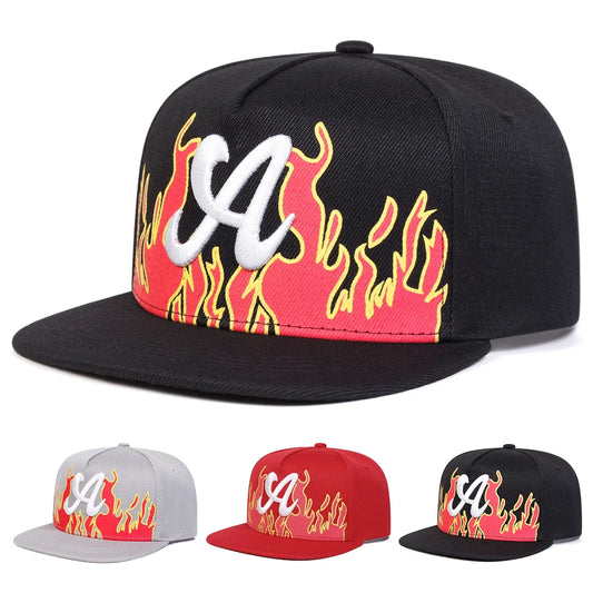 Unisex Dancing A Letter Embroidery Hip-hop Hats Baseball Caps Sunscreen Hat Sports Cap Snapback Caps