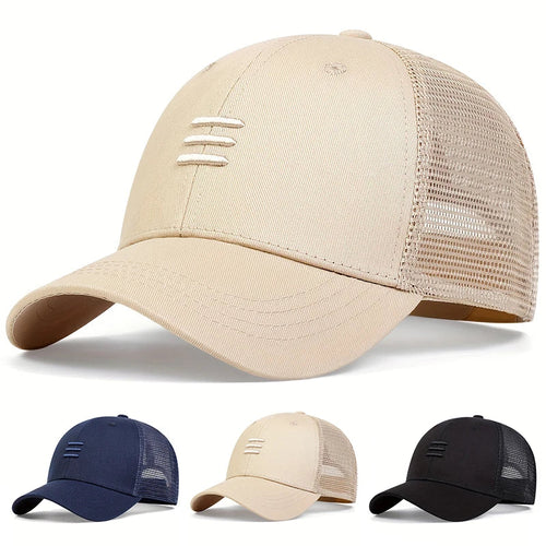 Unisex Three Embroidery Baseball Net