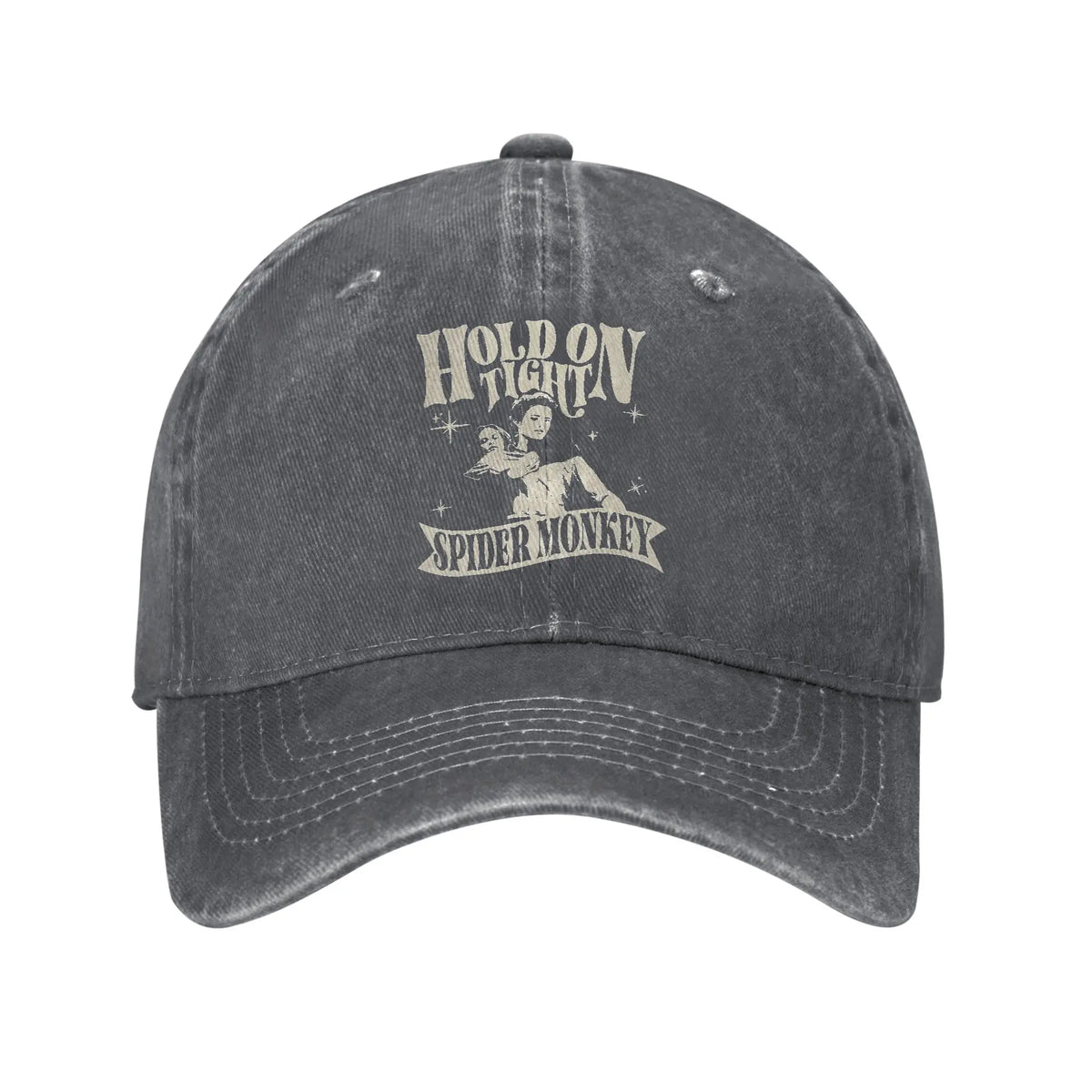 Hold On Tight Spider Monkey Twilight Unisex Style Baseball Caps
