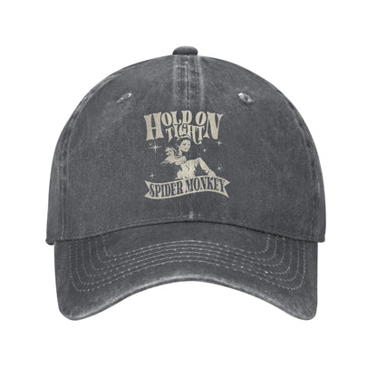 Hold On Tight Spider Monkey Twilight Unisex Style Baseball Caps