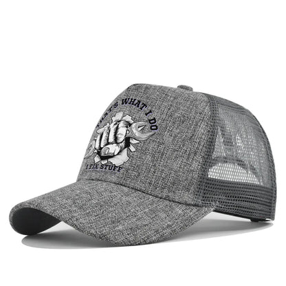 New Fashion Spring Summer Printed Mesh Breathable Baseball Cap