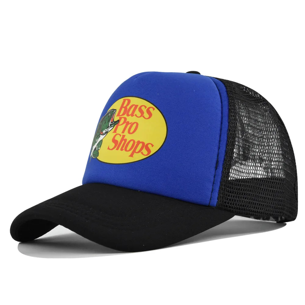 Bass Football Mesh Baseball Cap