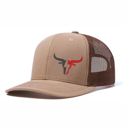 Summer Mesh Baseball Cap Women Men Snapback Hat Casual Breathable Cow Head Print Hip Hop Trucker Caps
