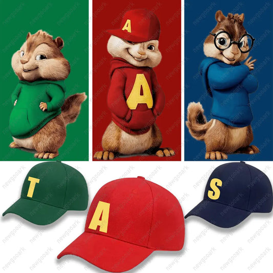 Alvin And The Chipmunks Red Adjustable Baseball Cap