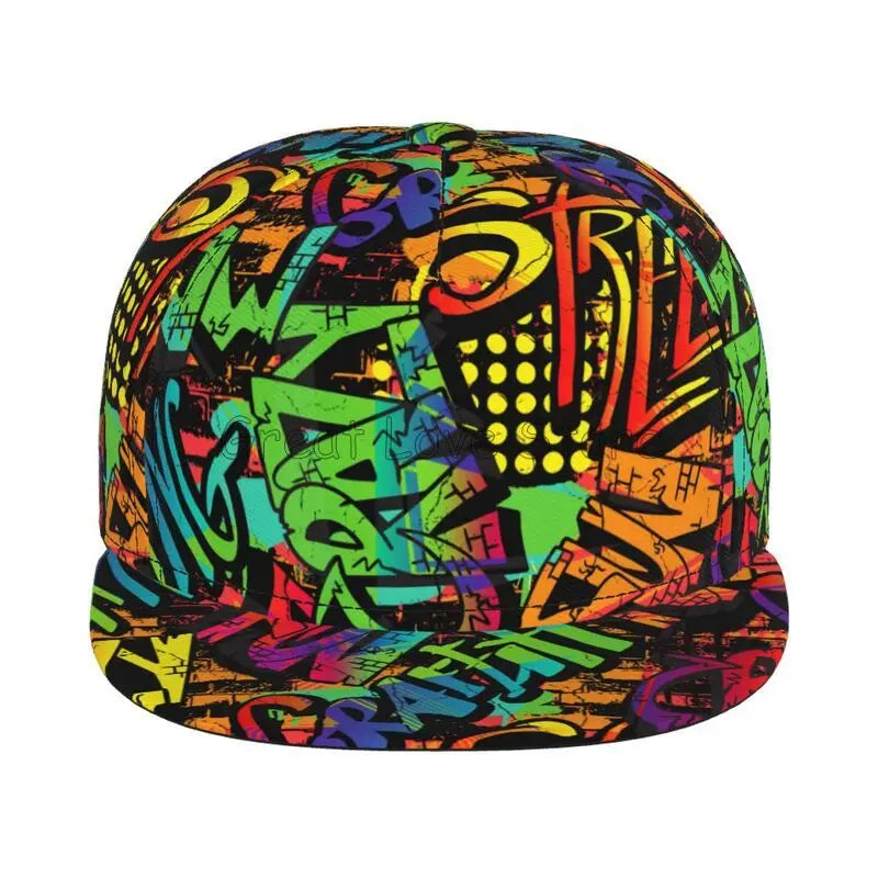 Colorful Graffiti Art Print Snapback Cap