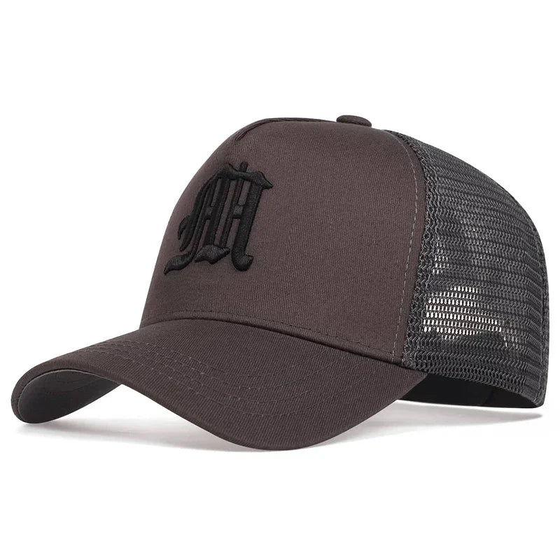 Unisex Personality M Letter Embroidery Baseball Caps