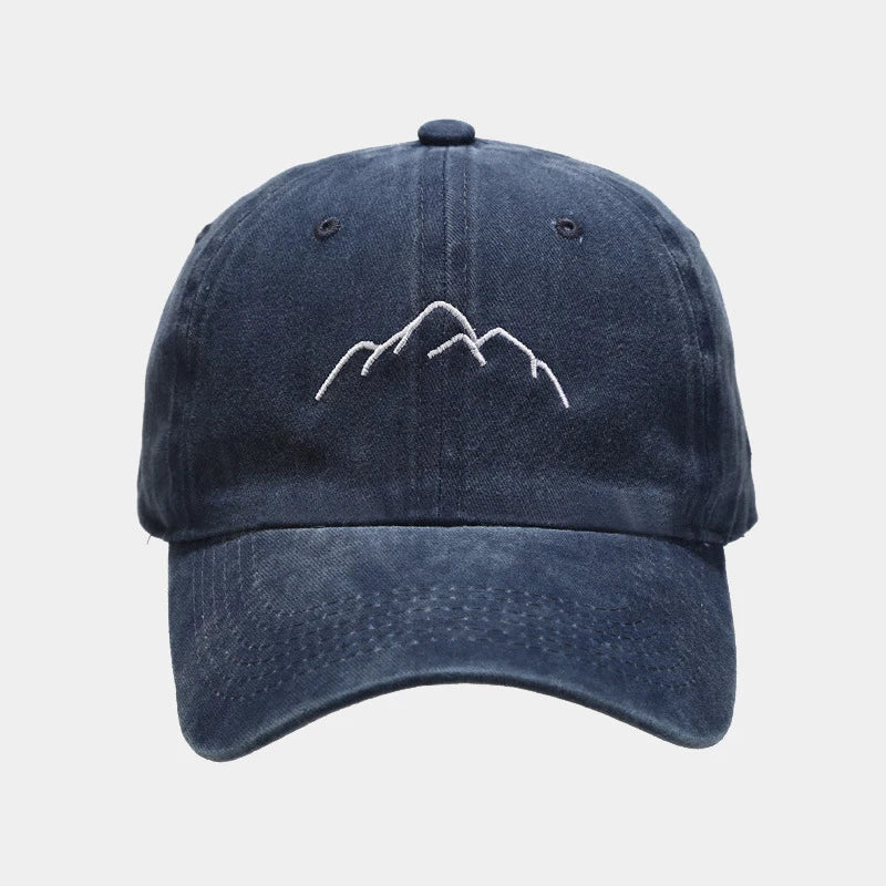 New Mountain Range Embroidery Mens Womens Baseball Caps