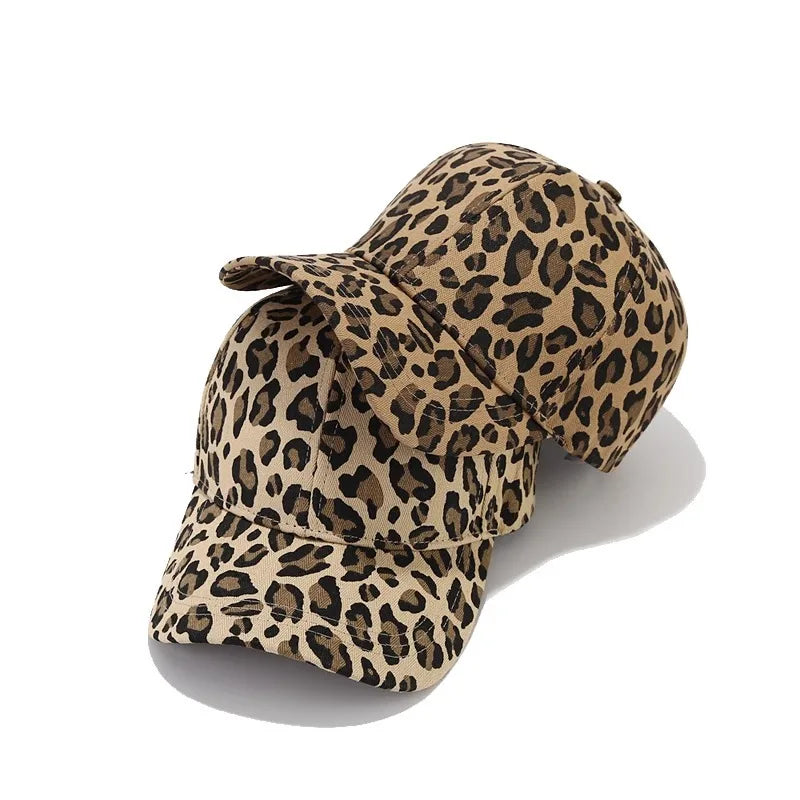 Leopard Print Baseball Caps For Women Men