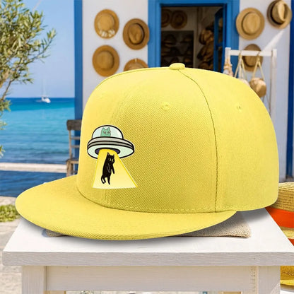 A Versatile Casual Alien Cat Scratch Black Cat Baseball Cap