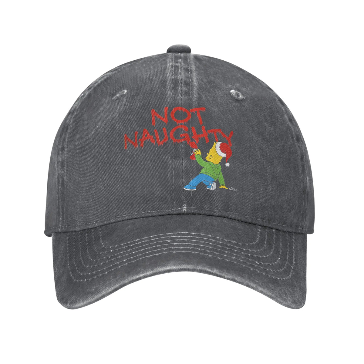 The S-simpson Graffiti Not Naughty Sun Baseball Cap