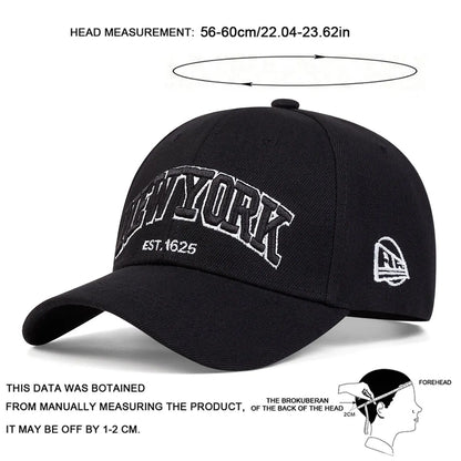 1piece Unisex NEW YORK Letter Embroidery Baseball Cap