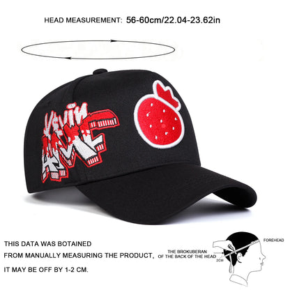 Unisex Strawberry Embroidery Baseball Caps