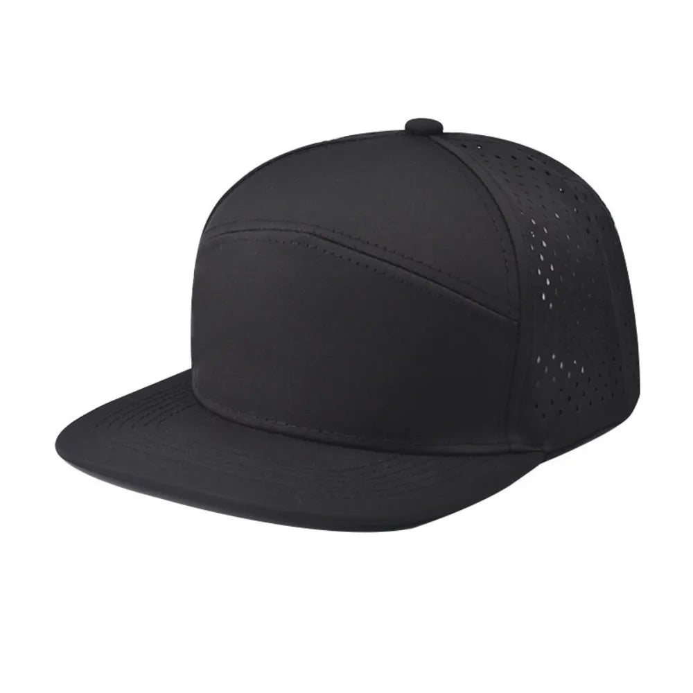 High Quality Solid Color Snapback Cap Adjustable Breathable Hip-Hop Hat Visor Hat Unisex