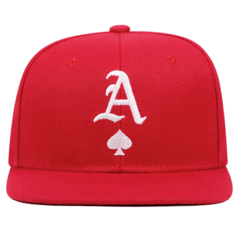 Unisex A Letter Label Embroidery Snapback Baseball Caps