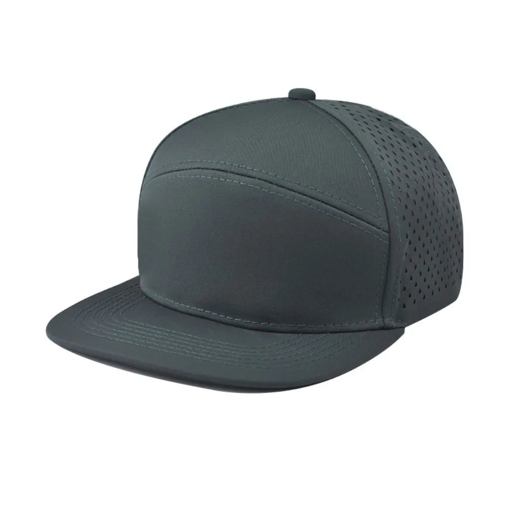 High Quality Solid Color Snapback Cap Adjustable Breathable Hip-Hop Hat Visor Hat Unisex