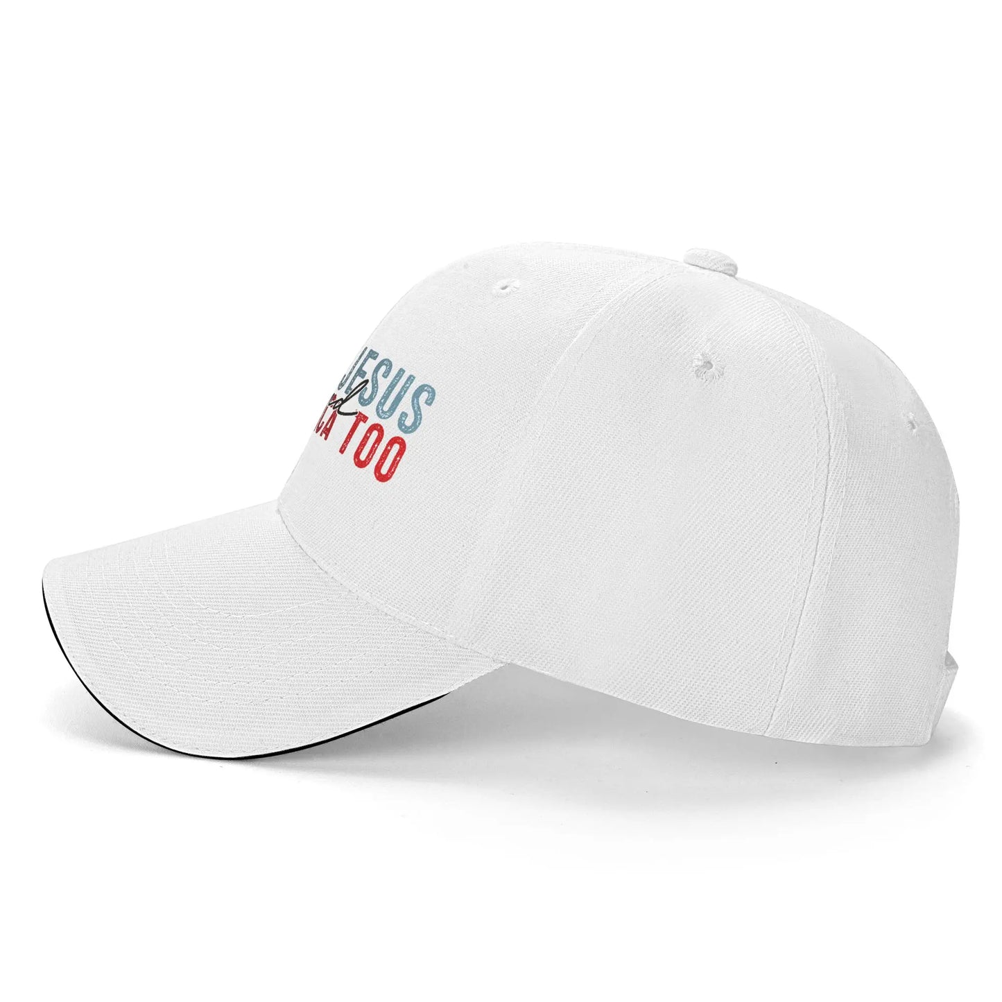 Loves Jesus and America Too Baseball Cap