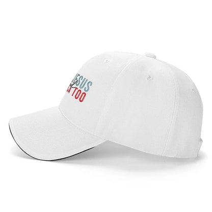 Loves Jesus and America Too Baseball Cap