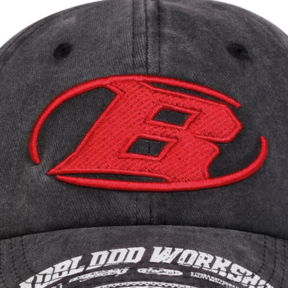 Unisex B Letter Embroidery Baseball Caps