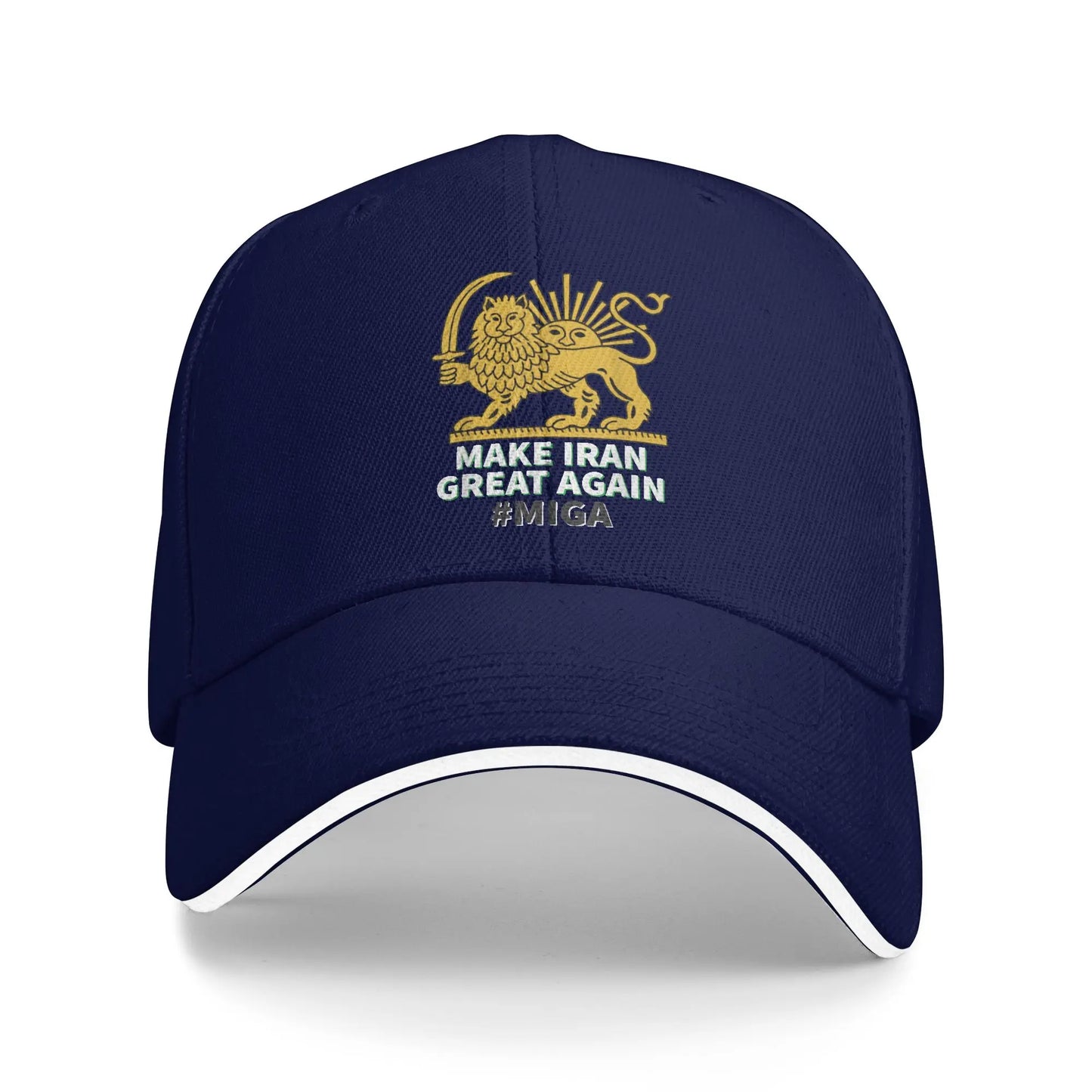 Summer Make Iran Great Again Persian Lion And Sun Shiro MIGA Baseball Cap