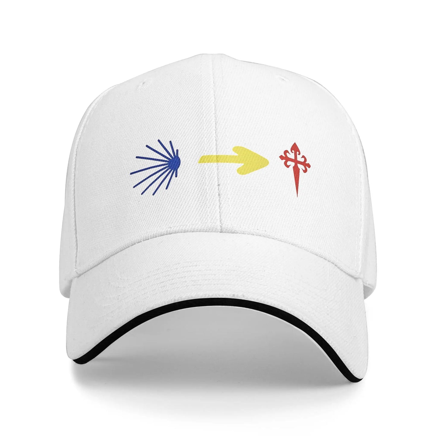 Camino De Santiago De Compostela Pilgrim Sandwich Hats Adult Baseball Cap