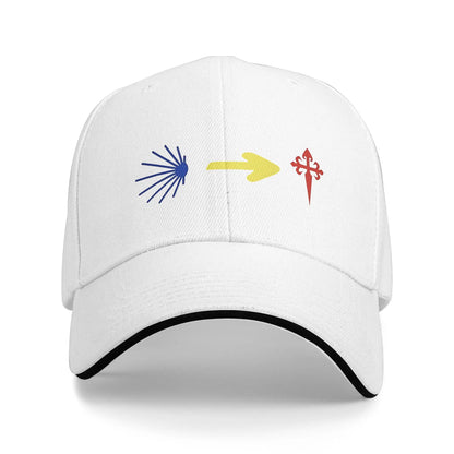 Camino De Santiago De Compostela Pilgrim Sandwich Hats Adult Baseball Cap