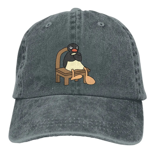 Pure Color Dad Hats Angry Pingu Women's Hat Sun Visor Baseball Caps Noot Pingu Pinga Penguin
