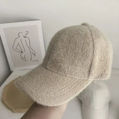 Autumn Winter Solid Color Baseball Cap