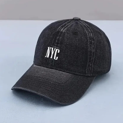 Soft Washed Distressed Embroidered Heart Baseball Cap