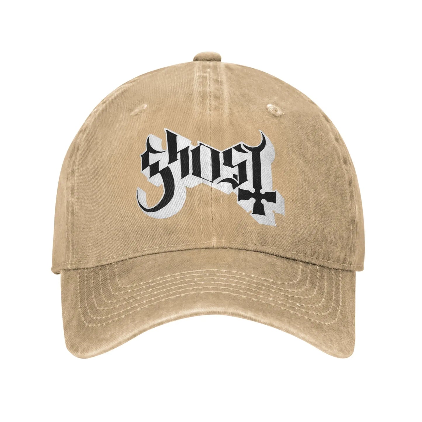 Ghost B.C. Band Denim Fabric Cap Casual Baseball Caps