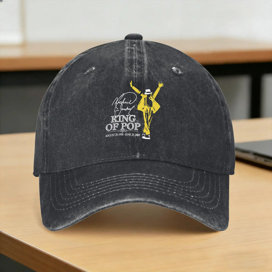 The King of Pop MJ M-Michael Jackson Casual Baseball Cap