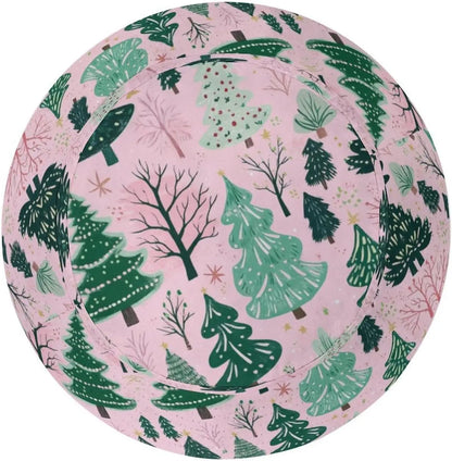 Bucket Hat  Pink Green Xmas Tree Bucket Hats Christmas Forest Trees