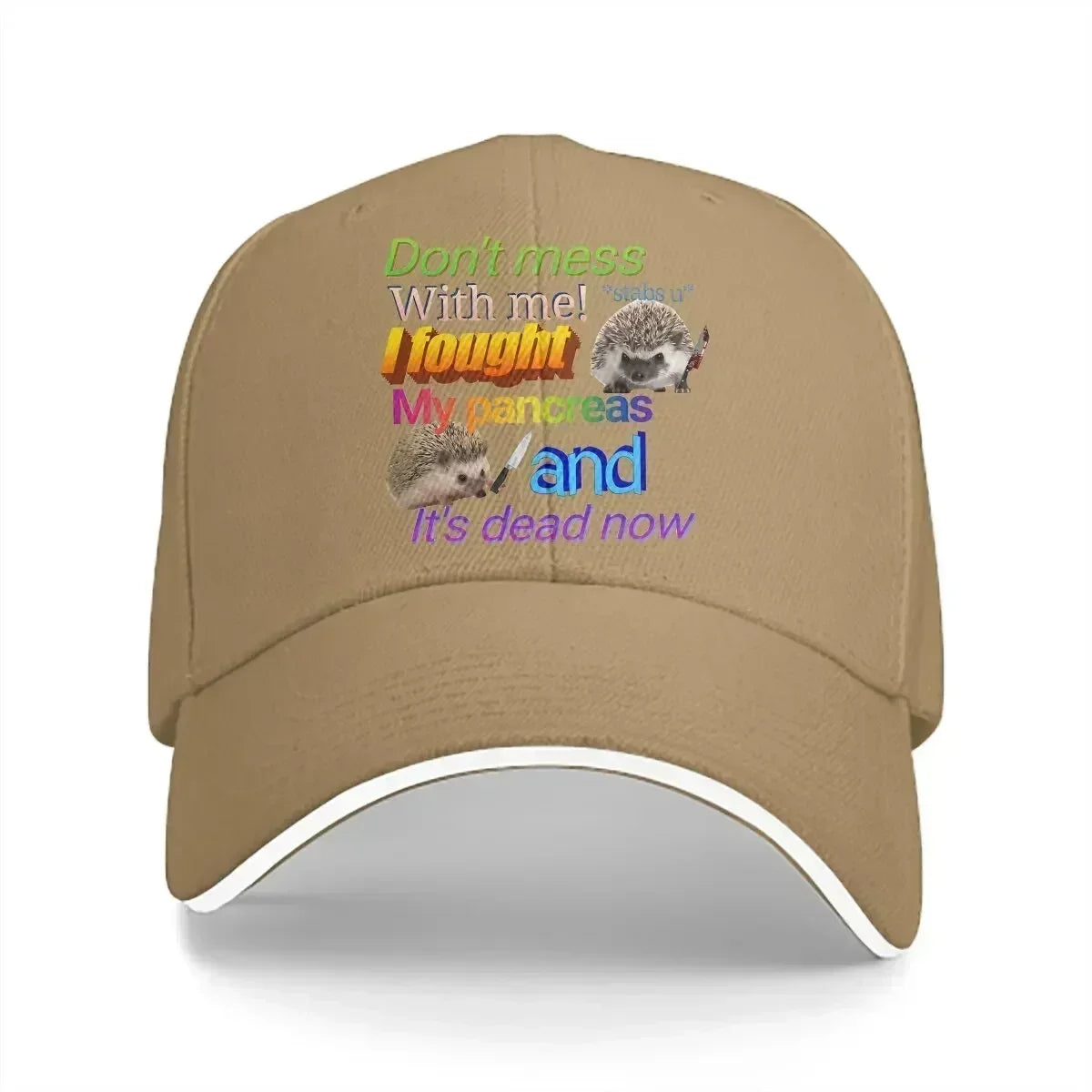 Fought My Pancreas Adjustable Baseball Hat