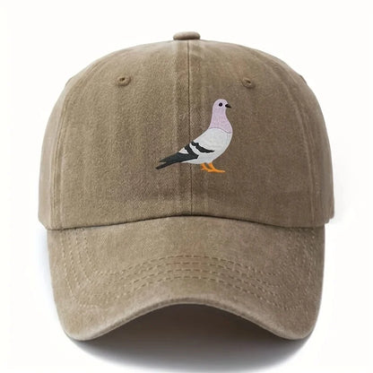 Pigeon Print Baseball Cap For Both Men And Women