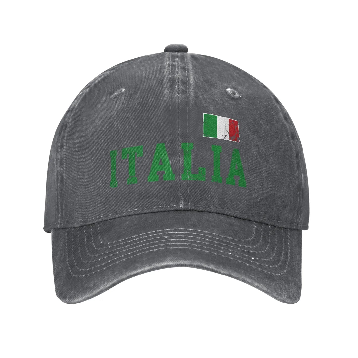Washed Baseball Cap Italia Italian Flag Italy Family Italiano Summer Baseball Caps